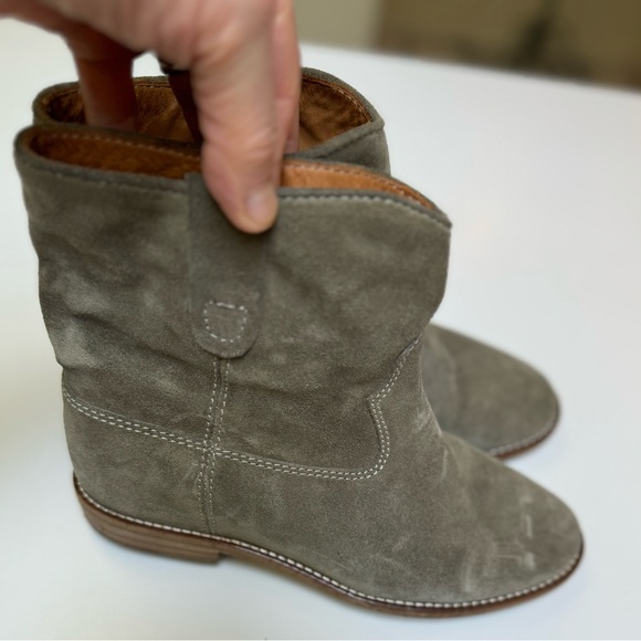 Isabel Marant Etoile taupe suede booties sz 36/6-6.5 US-lightly worn - Picture 3 of 10